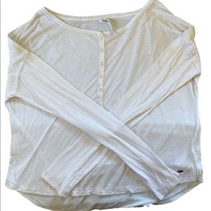 White sheer long sleeve